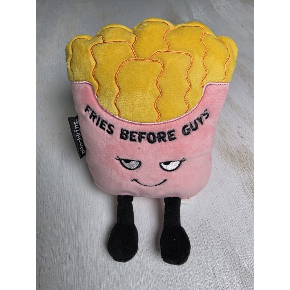 PUNCHKINS plush "FRIES BEFORE GUYS" Stuffed Toy  Novelty Gift Fry Addict